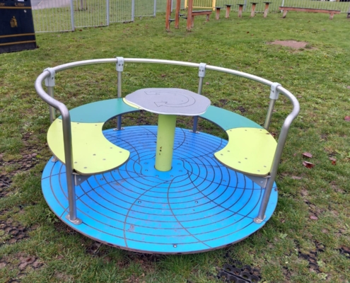 Roundabout at Tudor Park Play Area