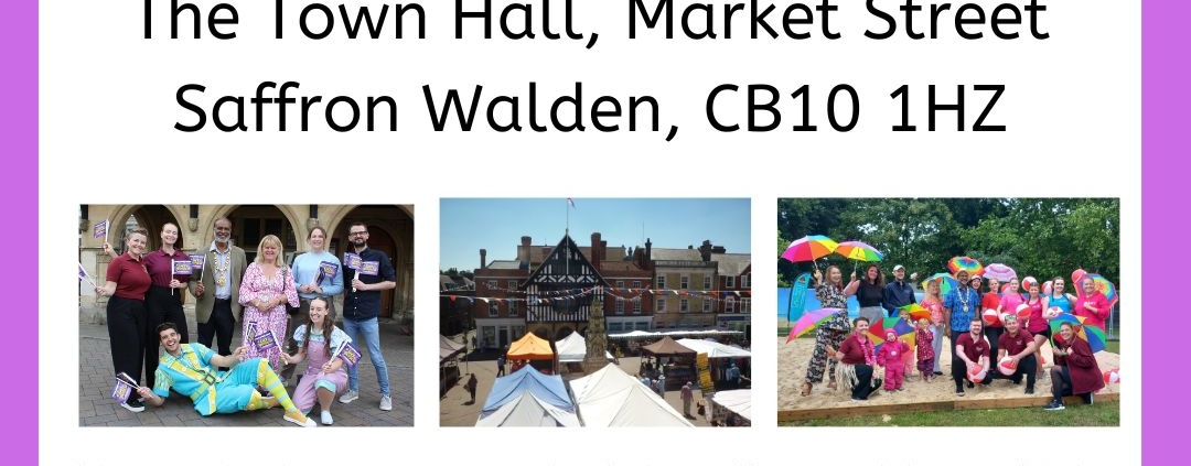 Saffron Walden annual town meeting poster 2026