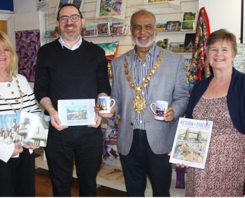 New TIC Manager with the Mayor, Deputy Mayor and Town Clerk