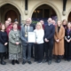 A group of Town council officers and the mayor of Saffron Walden Town Council. Celebrating being named 'Council of the Year' Finalist