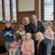 The Mayor, Mayoress and a group of children enjoying a Successful Easter Craft Event.